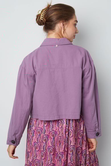Cropped jacket - groen h5 Afbeelding8